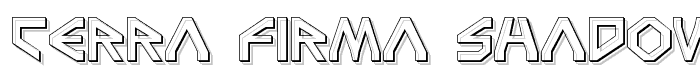 Terra Firma Shadow font